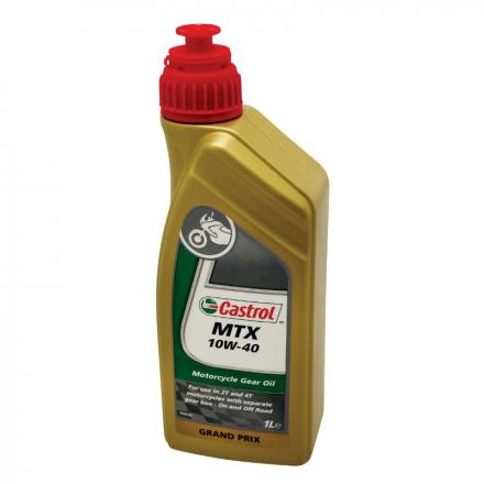 150333 HUILE DE TRANSMISSION CASTROL 10W40 MTX (1 L) SEMI-SYNTHETIQUE POUR MOTOS 2 T Lubrifiants et nettoyants | Fp-moto.co