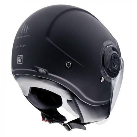 160125 CASQUE JET MT VIALE SV DOUBLE ECRANS UNI NOIR MAT S Casques MT | Fp-moto.com garage moto albi atelier reparation