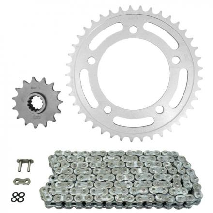 167865 KIT CHAINE ADAPTABLE HONDA 500 CB X 2013-2018 520 15x41 (DIAM COURONNE 112-138-12.5) (DEMULTIPLICATION ORIGINE) -AFA