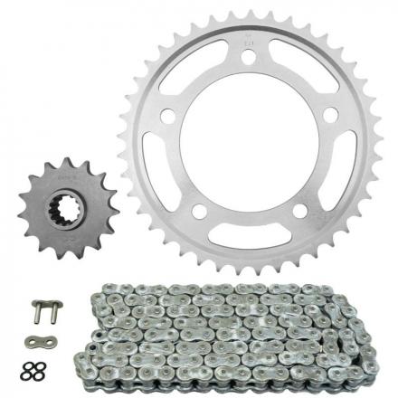 167868 KIT CHAINE ADAPTABLE HONDA 500 CBF 2004-2007 525 15x41 (DIAM COURONNE 112-138-12.25) (DEMULTIPLICATION ORIGINE) -AFA