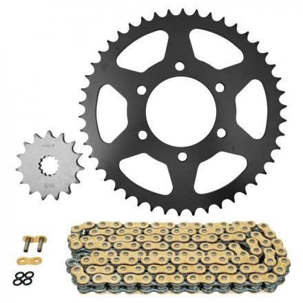 167931 KIT CHAINE ADAPTABLE KAWASAKI 650 NINJA 2017-2019 520 15x46 (DIAM COURONNE 80-104-10.5) (DEMULTIPLICATION ORIGINE) -