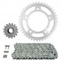 KIT CHAINE ADAPTABLE HONDA 600 CBF 2008-2012 525 16x42 (DIAM COURONNE 112-138-12.25) (DEMULTIPLICATION ORIGINE) -AFAM-