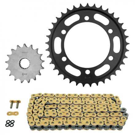 168038 KIT CHAINE ADAPTABLE TRIUMPH 1200 SPEEDMASTER 2019>2020 525 17x37 (DIAM COURONNE 106-125-10.5) (DEMULTIPLICATION ORIG