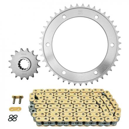 167873 KIT CHAINE ADAPTABLE HONDA 800 VFR F 2014-2019 525 16x43 (DIAM COURONNE 154-176-10.25) (DEMULTIPLICATION ORIGINE) -A