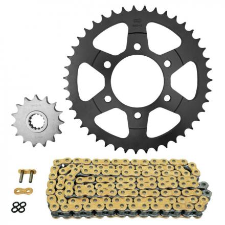 167928 KIT CHAINE ADAPTABLE KAWASAKI 1000 KLZ VERSYS 2012>2019 525 15x43 (DIAM COURONNE 80-104-10.5) (DEMULTIPLICATION ORIGI