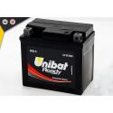 Batterie Unibat CBTX5L-FA - Scellés en Usine. (YTX5L-BS / YTX5LBS / BTX5L / FBTX5L / CBTX5LBS / 5LBS) LxlxH : 114x71x106 [ - +
