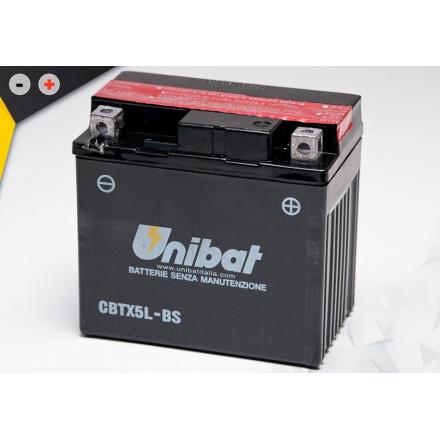 UCBTX5L-BS Batterie Unibat CBTX5L-BS - Livrée avec flacons d'acide séparé. Batteries UNIBAT | Fp-moto.com garage moto albi ate
