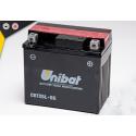 Batterie Unibat CBTX5L-BS - (YTX5L-BS / YTX5LBS / BTX5L / FBTX5L / CBTX5LBS / 5LBS) LxlxH : 114x71x106 [ - + ] 12V/4Ah - CCA 70A