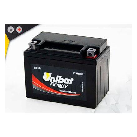 UCB4LB-FA Batterie Unibat CB4L-B-FA - Scellés en Usine. YB4L-B / YB4LB / BB4L-B / BB4LB / FB4LB / CB4LB / 4LB LxlxH : 120x70x92 