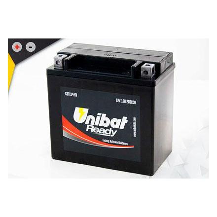 UCBTX14-FA Batterie Unibat CBTX14-FA - Scellés en Usine. (YTX14-BS / YTX14BS / BTX14 / FBTX14 / CBTX14BS / 14BS / UCX14) LxlxH :