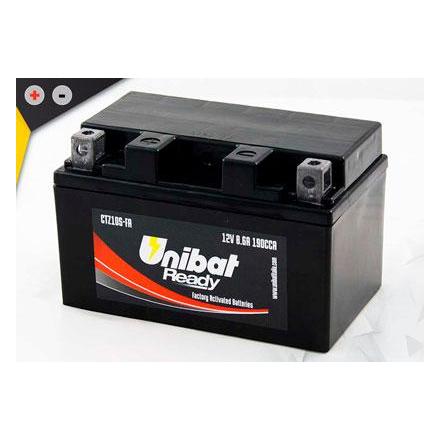 UCTZ10S-FA Batterie Unibat CTZ10S-FA - Scellés en Usine. (YTZ10S / BTZ10S / FTZ10S / CTZ10S / 10S) LxlxH : 150x87x93 [ + - ] 1