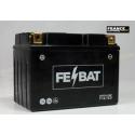 Batterie FE-BAT FTZ12S (CTZ12S / YTZ12S / BTZ12S / 12S) Batterie Pré-remplie (SLA) prête à l'emploi LxlxH : 150x87x110 [ + - 