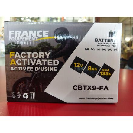 CBTX9-FA Batterie FE YTX9 SLA (YTX9-BS / YTX9BS / BTX9 / FBTX9BS / 9BS / UCX9) Batterie Factory Activated LxlxH : 150x85x105 [ +