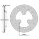 168674 DISQUE DE FREIN ADAPTABLE PEUGEOT 50 KISBEE AV (EXT 170mm - INT 46mm - 3 TROUS) -P2R- 2 Général P2R | Fp-moto.com gar