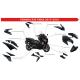 162391 CARROSSERIE-CARENAGE MAXISCOOTER ADAPTABLE YAMAHA 530 TMAX 2017-2019 NOIR BRILLANT (KIT 15 PIECES) -P2R- 2 Général |