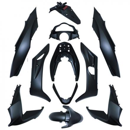 162426 CARROSSERIE-CARENAGE MAXISCOOTER ADAPTABLE HONDA 125 PCX 2014-2016 NOIR MAT (KIT 11 PIECES) -P2R- 2 Général | Fp-mot