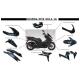 162426 CARROSSERIE-CARENAGE MAXISCOOTER ADAPTABLE HONDA 125 PCX 2014-2016 NOIR MAT (KIT 11 PIECES) -P2R- 2 Général | Fp-mot