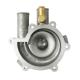 72802 COUVERCLE POMPE EAU (1 ENTREE + 1 SORTIE ALU - 1 RACCORD LAITON A L'ARRIERE) ORIGINE PIAGGIO 400-500 MP3, X-EVO 2007--GILE