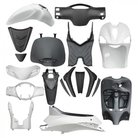 76256 CARROSSERIE-CARENAGE SCOOT ORIGINE PIAGGIO 50-125 LIBERTY 2009-2013 BLANC (KIT 18 PIECES) -1R000017- 2 Général | Fp-