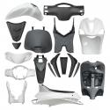 CARROSSERIE-CARENAGE SCOOT ORIGINE PIAGGIO 50-125 LIBERTY 2009-2013 BLANC (KIT 18 PIECES) -1R000017-