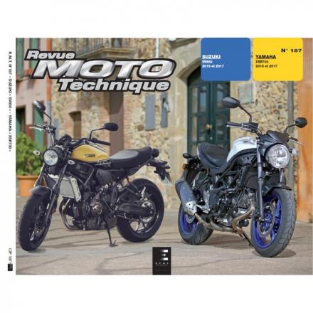 Revue Moto Technique RMT 187 YAMAHA XSR 700 + SUZUKI SV 650 / (2016-2017)