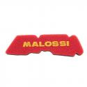 MOUSSE FILTRE A AIR SCOOT MALOSSI DOUBLE RED SPONGE POUR PIAGGIO 50 ZIP 2T 2000-, NRG 2001-, TYPHOON 2001-, LIBERTY, FLY, LX 2T-
