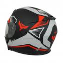 CASQUE INTEGRAL ADX XR3 FEELING NOIR-ARGENT-ROUGE MAT XL (DOUBLE ECRANS)