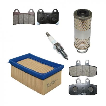148135 KIT ENTRETIEN ORIGINE PIAGGIO MOTO-GUZZI V7 750 STONE 2014-, V7 750 SPECIAL 2014- E3 (FILTRE A HUILE-FILTRE A AIR-BOUGI