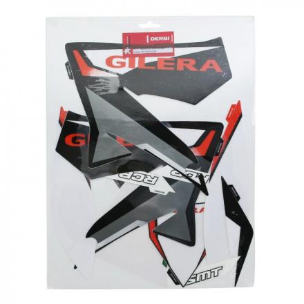 93095 KIT DECO ORIGINE PIAGGIO GILERA 50 SMT, RCR 2011-2012 NOIR-GRIS-ROUGE -86745800W0N- 2 Général | Fp-moto.com garage mot