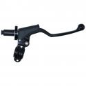 POIGNEE-LEVIER D'EMBRAYAGE MOTO UNIVERSEL ALU CNC NOIR AVEC CACHE POUSSIERE (QUALITE PREMIUM)