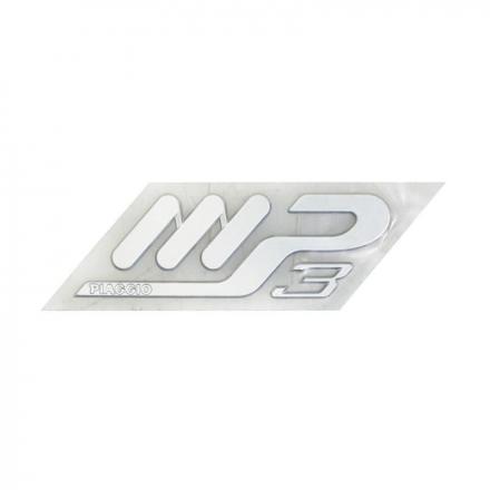 87559 "DECO-LOGO AILE ARRIERE ""MP3"" GRIS CLAIR ORIGINE PIAGGIO 125-250-400 MP3 -653044-" 2 Général | Fp-moto.com garage 