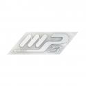 "DECO-LOGO AILE ARRIERE ""MP3"" GRIS CLAIR ORIGINE PIAGGIO 125-250-400 MP3 -653044-"