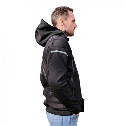 161232 VESTE-BLOUSON ADX RSX NOIR-GRIS 2XL AVEC CAPUCHE AMOVIBLE (AVEC PROTECTIONS-SANS PLAQUE DORSALE) (HOMOLOGUE NF EN 17092