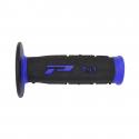 REVETEMENT POIGNEE PROGRIP OFF ROAD 791 DOUBLE DENSITE BASE BLEU-NOIR 115mm (PAIRE) (CROSS-MX)