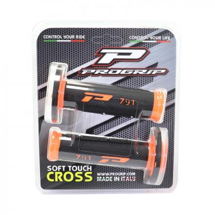 170775 REVETEMENT POIGNEE PROGRIP OFF ROAD 791 DOUBLE DENSITE BASE FLUO ORANGE-NOIR 115mm (PAIRE) (CROSS-MX) 2 Général | Fp-