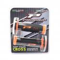 REVETEMENT POIGNEE PROGRIP OFF ROAD 791 DOUBLE DENSITE BASE FLUO ORANGE-NOIR 115mm (PAIRE) (CROSS-MX)