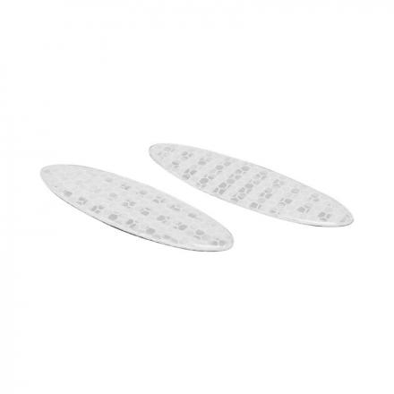 170088 AUTOCOLLANT-STICKER REFLECHISSANT 3D OVAL BLANC (25x90mm) (PAIRE) -SELECTION P2R- 2 Général P2R | Fp-moto.com garage 