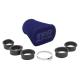 175210 FILTRE A AIR TOP PERF TPR FACTORY BIG MOUSSE BLEU DIAM 46-49-52-55-58-62mm FIXATION DROITE (LIVRE AVEC ADAPTATEURS) 2 Gén