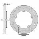 DISQUE DE FREIN ADAPTABLE YAMAHA 700 MT-07 2014- AR, XSR 2016- AR, XSR XTRIBUTE 2019- AR, XTZ TENERE 2019- AR, TRACER 2016- AR 