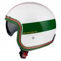 CASQUE JET MT LE MANS 2 SV TANT BLANC-ROUGE-VERT BRILLANT XL