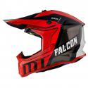 CASQUE CROSS ADULTE MT FALCON WARRIOR ROUGE BRILLANT L (BOUCLE DOUBLE D)