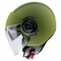 CASQUE JET MT VIALE SV DOUBLE ECRANS UNI VERT MAT M