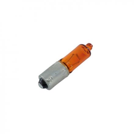 172748 AMPOULE-LAMPE 12V 21W NORME E13-2D3 (H21W) CULOT BAX9S MINI LONG ERGOTS DECALES ORANGE (CLIGNOTANT) (VENDU PAR 10) -VICMA