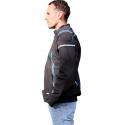 VESTE-BLOUSON ADX RSX NOIR-BLEU S AVEC CAPUCHE AMOVIBLE (AVEC PROTECTIONS-SANS PLAQUE DORSALE) (HOMOLOGUE NF EN 17092-4 : 2