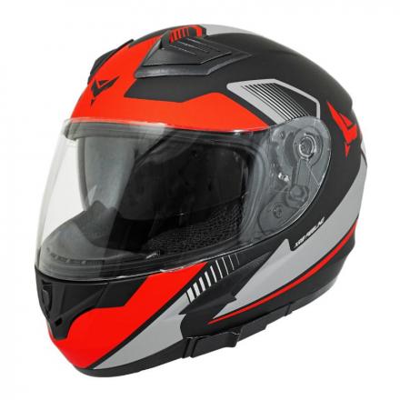 161196 CASQUE INTEGRAL ADX XR3 FEELING NOIR-ARGENT-ROUGE MAT L (DOUBLE ECRANS) 2 Général | Fp-moto.com garage moto albi ate