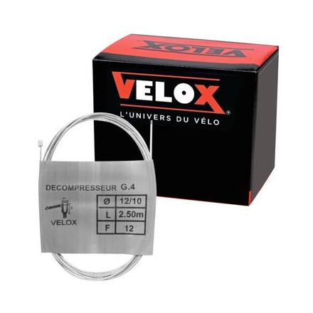 168728 CABLE DE GAZ CYCLO VELOX G.4 POUR MBK-CIAO BOULE 3x4mm DIAM 12-10 Lg 2,50M (12 FILS) (BOITE DE 25) 2 Général | Fp