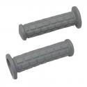 REVETEMENT POIGNEE ADAPTABLE CYCLO PEUGEOT-MBK GRIS LONG 130mm (PAIRE) -SELECTION P2R-