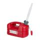 168267 JERRYCAN-BIDON ESSENCE-CARBURANT PRESSOL EN POLYETHYLENE ROUGE AVEC BEC FLEXIBLE 5L 2 Général | Fp-moto.com garage m