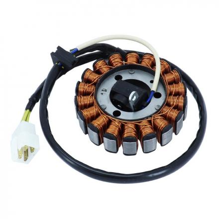 168452 STATOR ALLUMAGE ADAPTABLE MOTEUR APRILIA 125-200 4T CARBURATEUR ET MOTEUR MORINI 400 (18 PÔLES) -SELECTION P2R- 2 Génér