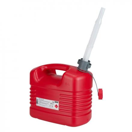 168268 JERRYCAN-BIDON ESSENCE-CARBURANT PRESSOL EN POLYETHYLENE ROUGE AVEC BEC FLEXIBLE 10L 2 Général | Fp-moto.com garage m